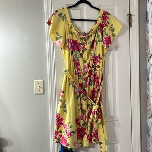 Spin 2X worn once EUC off shoulder knee length dress
